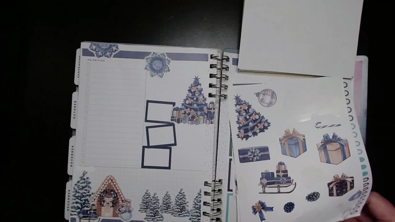 Vlogmas Day 7 in my dashboard planner