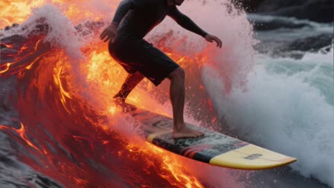 Surf no Vulcão A Emoção Suprema em 1 Minuto in Portuguese
