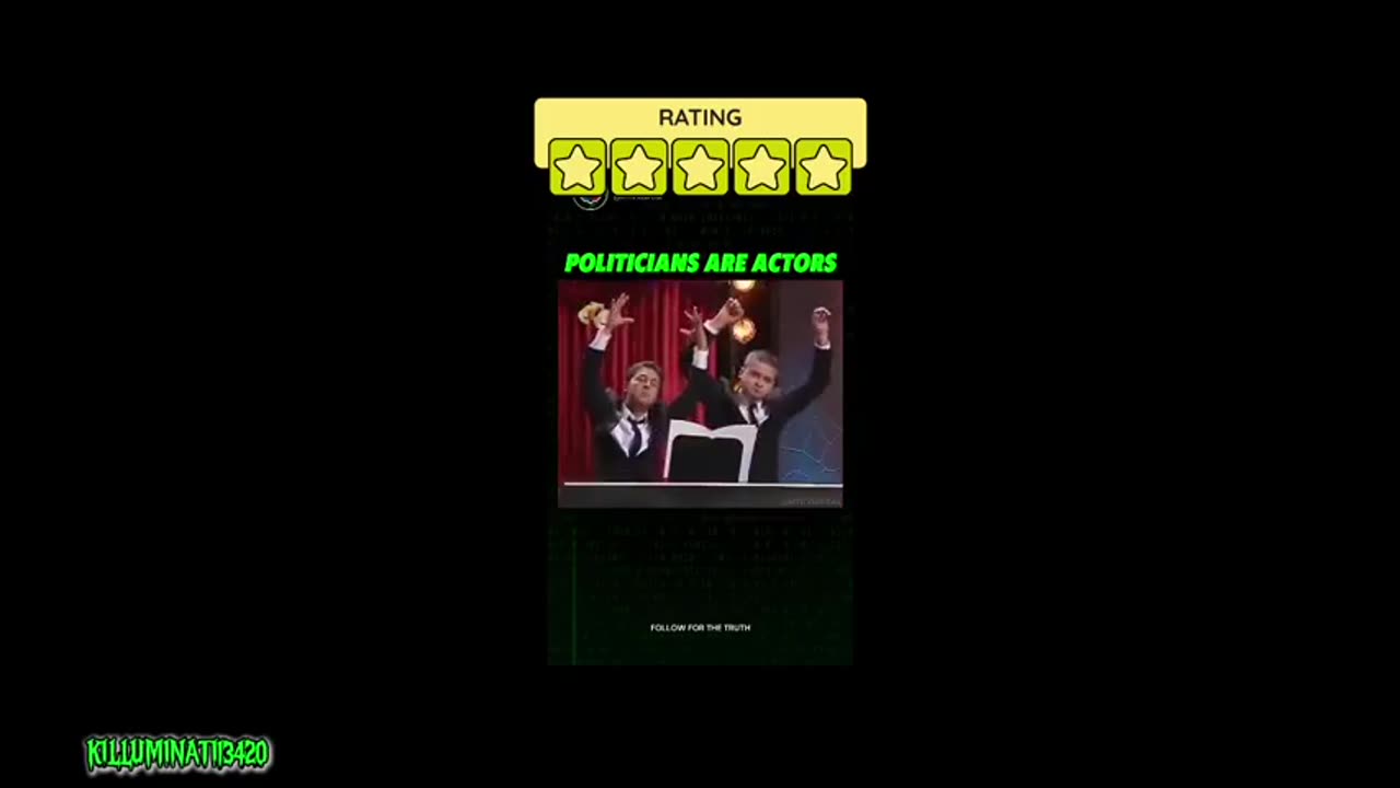 POLITICIANS ARE ACTOR WHOO ACT MASONS ALL OF EM