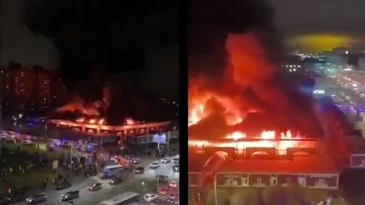 Several Explosions and massive fire in St. Petersburg, Russia