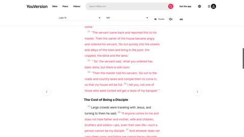 Luke 14 parable of the great banquet