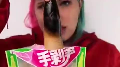 Viral: The strangest Asian food products mukbang asmr #food #mukbang #challenge