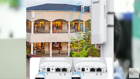 Wireless Bridge Point to Point Outdoor: Ueevii 5.8GHz Dual 100Mbps WiFi Bridge,