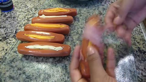 Cheesy Spooky Dogs 3 recipes in 1. Halloween Video by Sandy