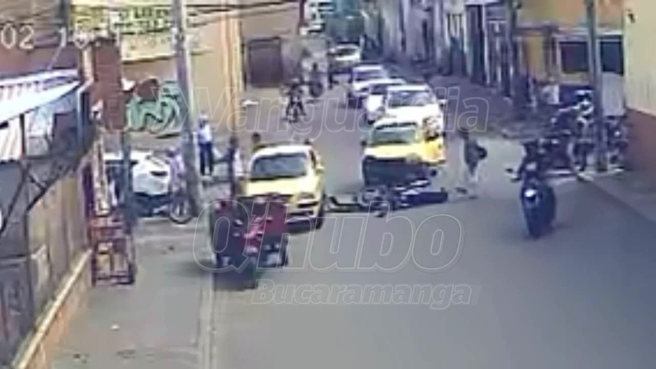 Doble accidente en la esquina de la muerte en Bucaramanga