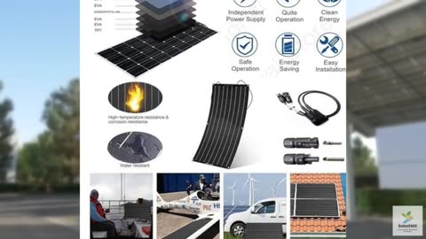 Solar Panel Kit, Solar Panels Kit Flexible Solar Panel with Controller Easy Oper