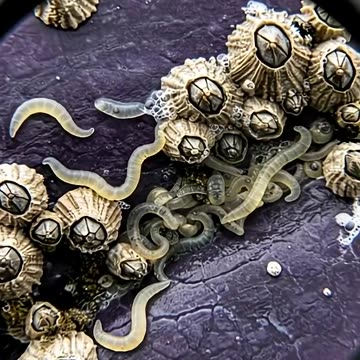 An Indian rescue team saves a rare stranded purple whale