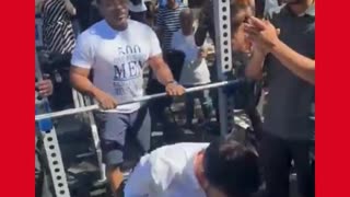 Zohran Mamdani Showing Off His Muscles At Men's Day In Brooklyn