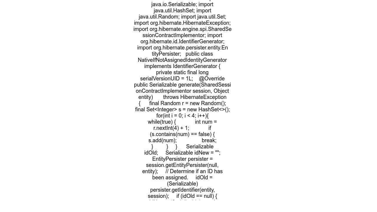 how to generate auto increment id in hibernate only if identity column is null in hibernate 6.X