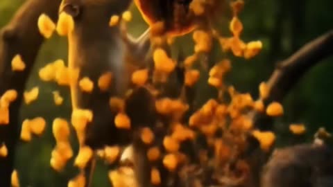 Monkeys hit beehive with stick #content #shorts #nature #shortsfeed #shortvideo #shortsviral