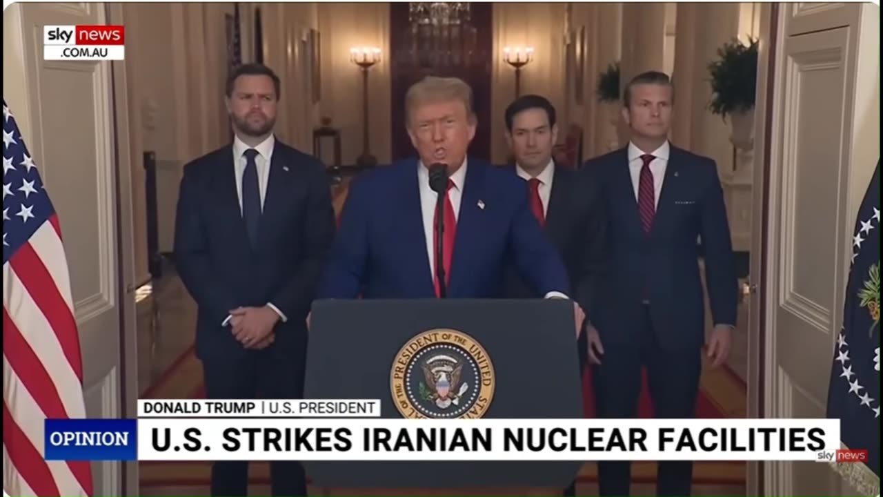 Trump Speaks After the U.S. Took Out Iranian Nuclear Sites