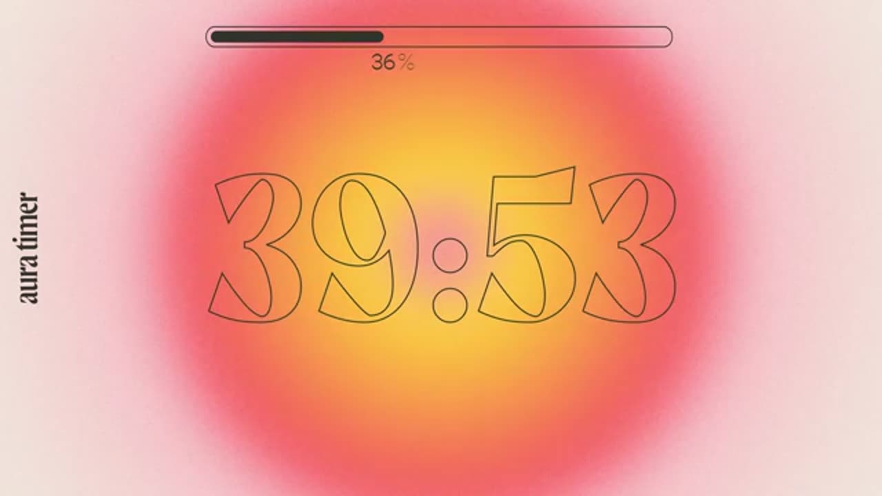 1 HOUR AURA TIMER-FOR STUDYING,RELAXING AND WORKING πππΌπ§ββοΈ