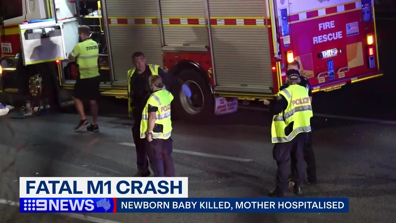 Newborn baby killed in Queensland crash - 9 News Australia
