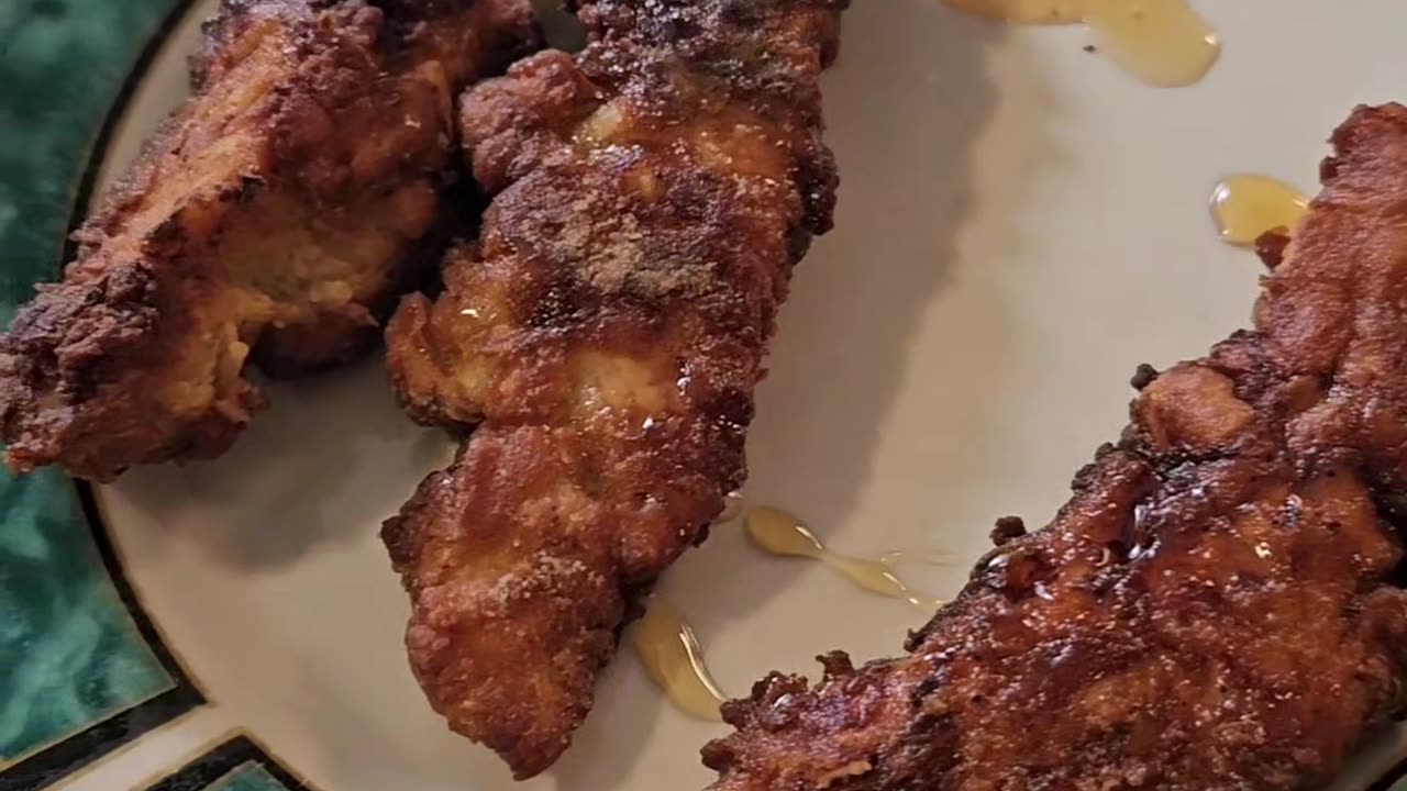 Chicken Breast Tenderloins Honey Battered Fried up Real Good