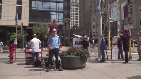Preaching at the Taste of Minnesota Event