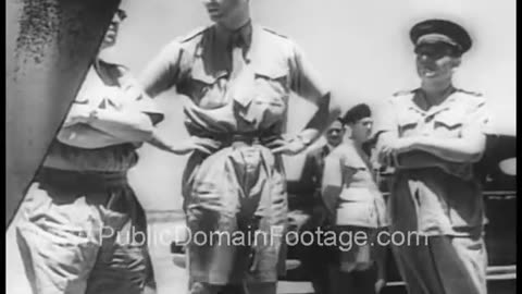 1942 James Roosevelt in WWII archival footage