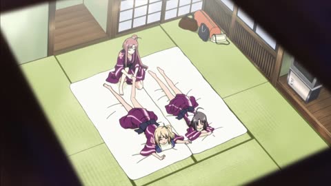 Anime we without wings-when girls believe their is a ghost in the bath