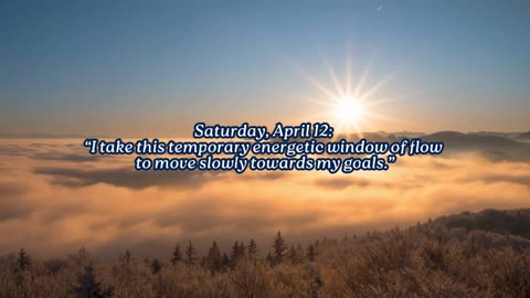 Temporary Flow ~ Saturday, April 12, 2025 ~ Numerology @ a Glance!