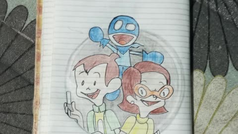 Drawing Rudy in the chalk zone