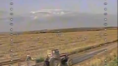 🚜🔥 Destruction of Russian armored tractor by soldiers of Rarog regiment.