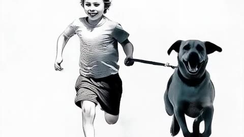 BOY AND DOG