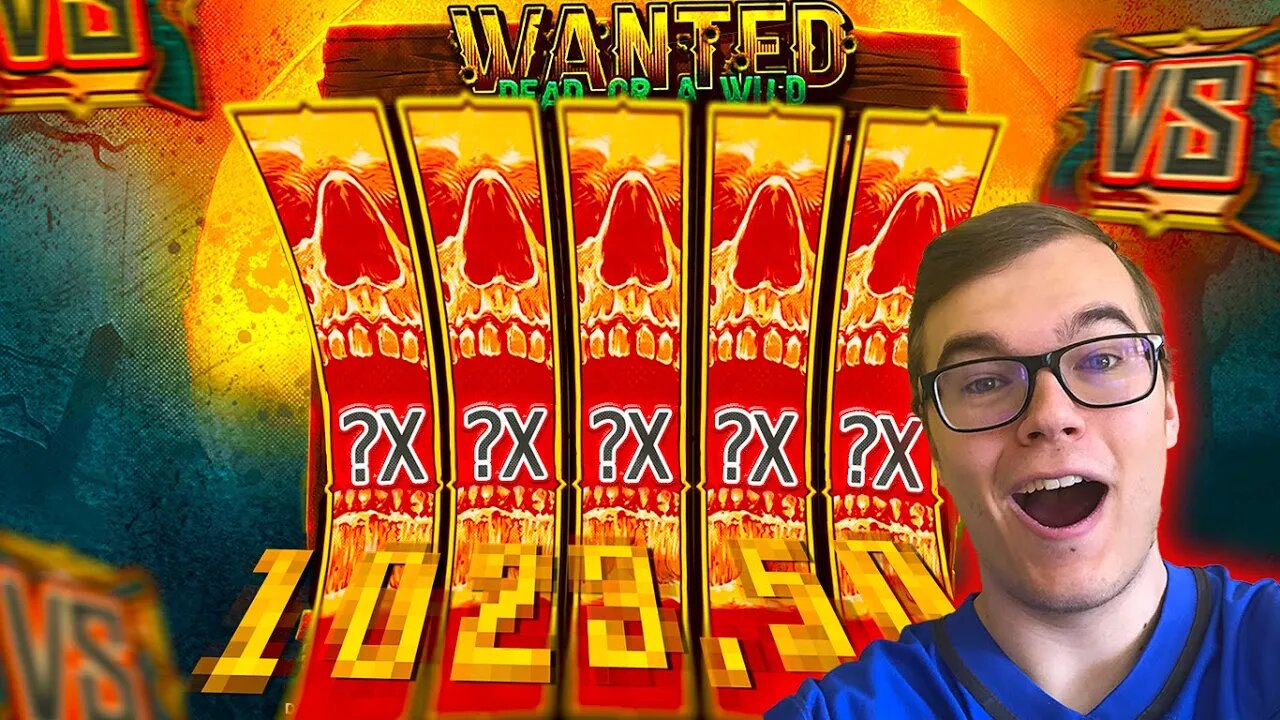 HUGE FULL SCREEN WIN ON WANTED DEAD OR A WILD!