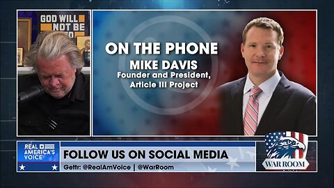 Mike Davis On Rogue Activist Judges - 'Their Job Is To Wear Robes, Not Capes'.