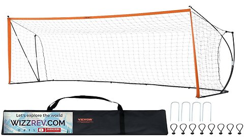 12x6 ft Portable Soccer Goal Kids Soccer Net Carry Bag Backyard Training Review