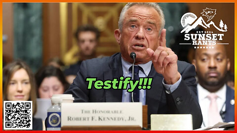 RFK, Jr. Schools the Senate While DC AG Sues Trump --- Tonight on Sunset Rants!