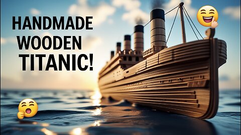 🛳️ I Built a Handmade Wooden Titanic Ship! #handmade
