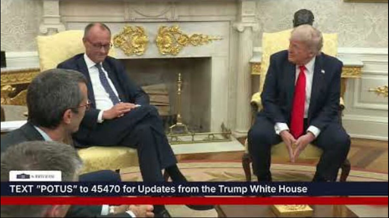 President Trump Participates in a Bilateral Meeting with the Chancellor of Germany