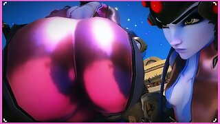 💜 Sitting View of Widowmakers Thicc Ass in Game | Overwatch 2 (18+)💜