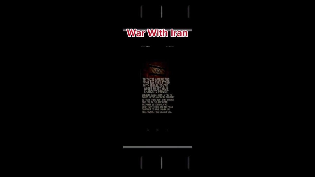 War With Iran