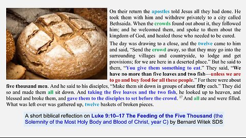 Luke 9:10–17 The Feeding of the Five Thousand