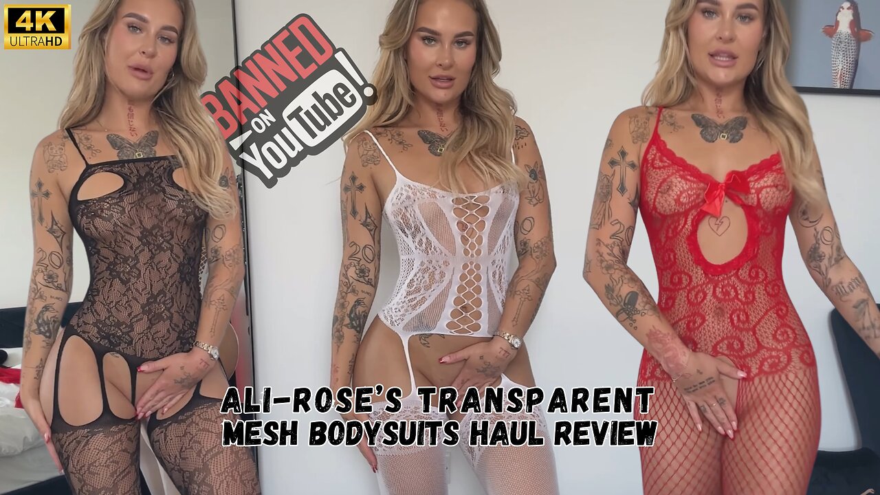Apartment Girl | Ali-Rose Transparent Bodysuit Haul 2024-07-24 4K HD