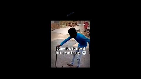 Snake kill by human