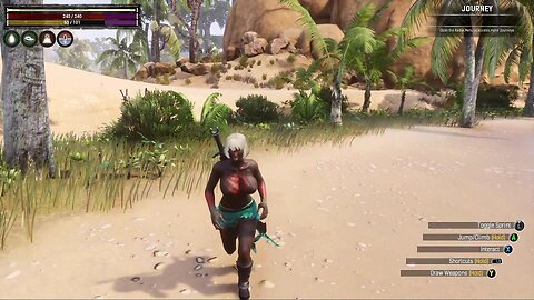 Conan Exiles trying to kill the 3 skull Rhino for his horn to free Lui Fei