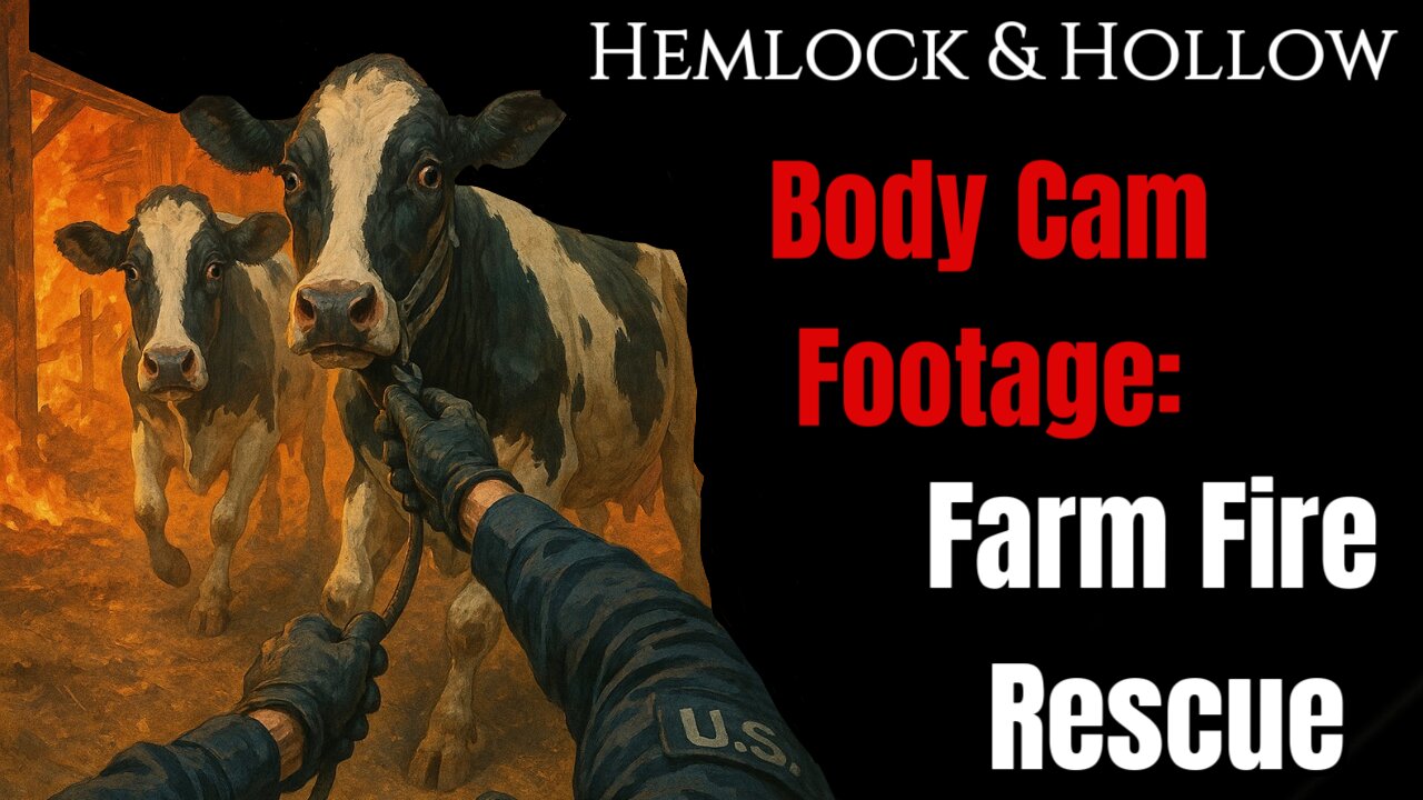 🔥 Farm Fire Cow Rescue | Real Body Cam Footage of Emergency Animal Evacuation | Rural Emergency