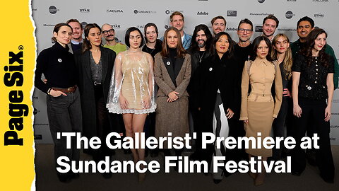 Jenna Ortega, Natalie Portman, and Charli xcx attend 'The Gallerist' Premiere at 2026 Sundance Film Festival