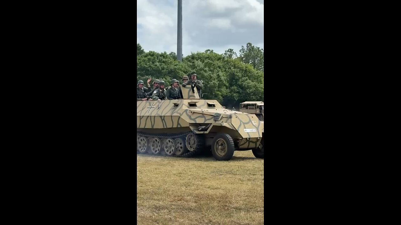 Sdkfz 251 on the move Volusia Valor Days 2025