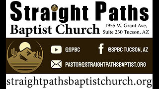 06.05.2025 Exodus 19 | Moses On the Mount | Pastor Corbin Ressl, Straight Paths Baptist Church