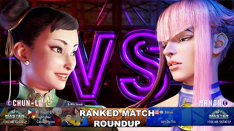 Kuya Kalbo SF6 Ranked Match Roundup. Chun Li Master Rank [Hori Fight Stick]