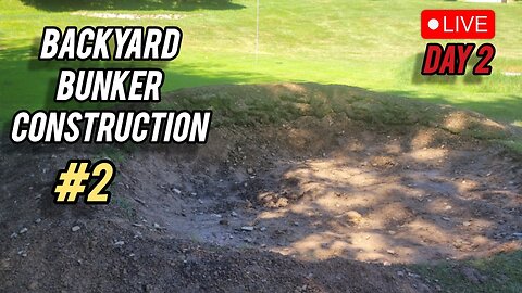 LIVE: DAY 2 of Digging A 2nd Golf Bunker in our Backyard