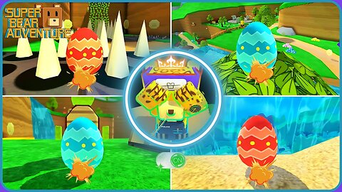 Multiplayer Egg Hunt in Turtle Town! 🐢🥚 Hide and Seek Challenge | Super Bear Adventure Walkthrough