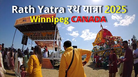 Rath Yatra रथ यात्रा 2025 Winnipeg CANADA #canada #rawat #samraatbharat #rathyatra #winnipeg