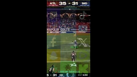 First Score 2nd Half IND 37 vs ATL 35 #AllMadden #Madden25 #NFLmadden #madden