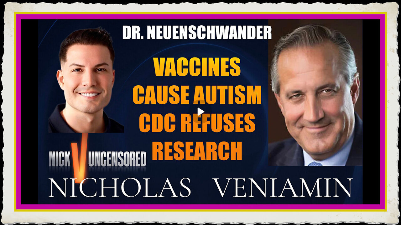 Dr. Neue Says Vaccines Cause Autism CDC Refuses Research with Nicholas Veniamin