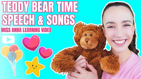 Learn To Talk With Teddy: Fun Songs, Phonics & First Words! Educational Videos For Toddlers!