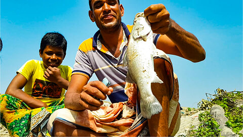 Koral fish catching by net