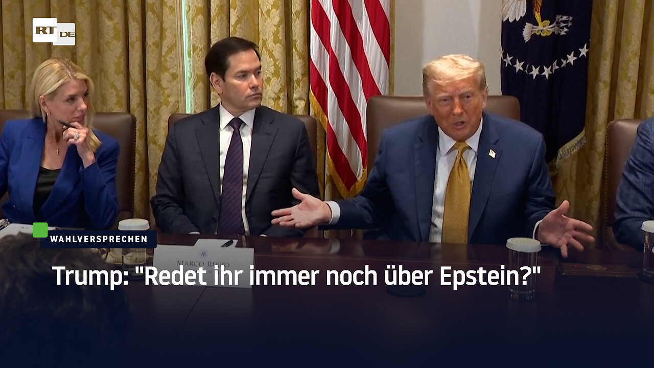 Trump: "Redet ihr immer noch über Epstein?"